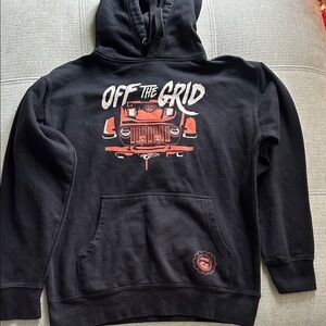 Jeep Black Hoodie with White Logo